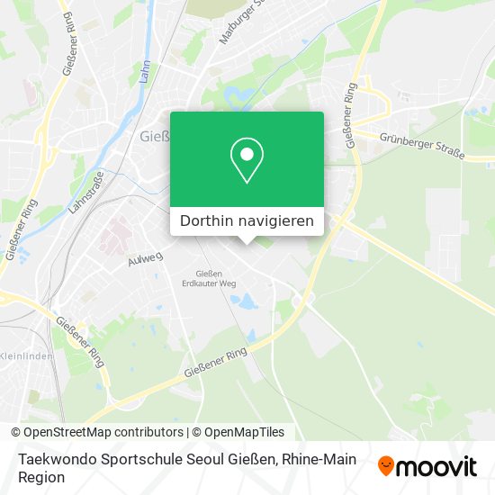 Taekwondo Sportschule Seoul Gießen Karte