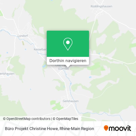 Büro Projekt Christine Howe Karte