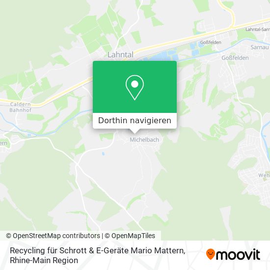 Recycling für Schrott & E-Geräte Mario Mattern Karte