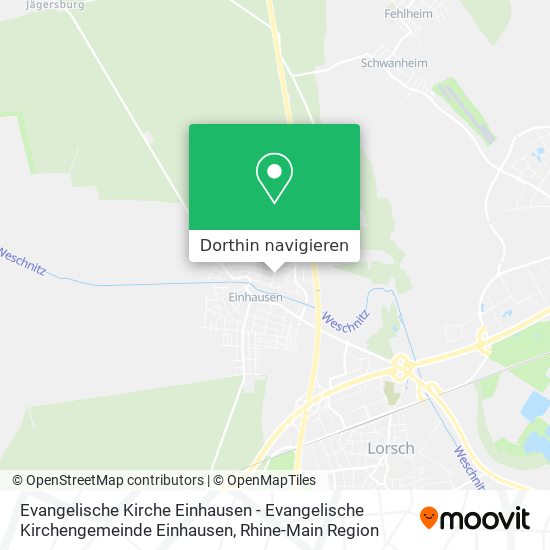 Evangelische Kirche Einhausen - Evangelische Kirchengemeinde Einhausen Karte