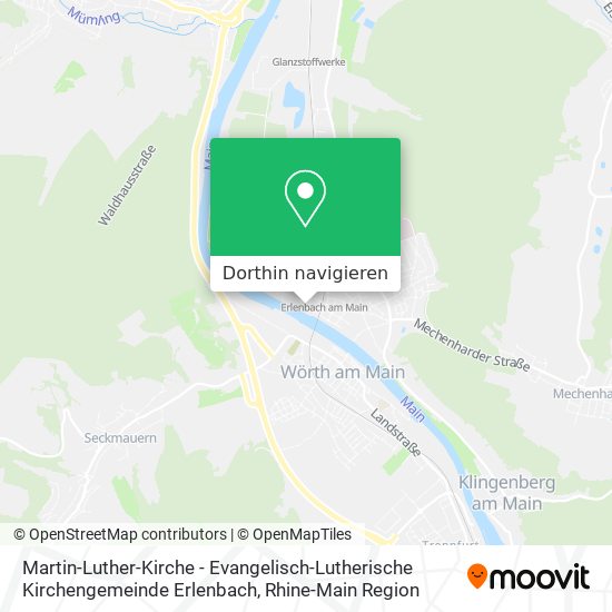 Martin-Luther-Kirche - Evangelisch-Lutherische Kirchengemeinde Erlenbach Karte