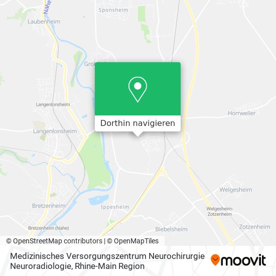 Medizinisches Versorgungszentrum Neurochirurgie Neuroradiologie Karte