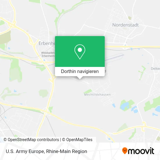 U.S. Army Europe Karte