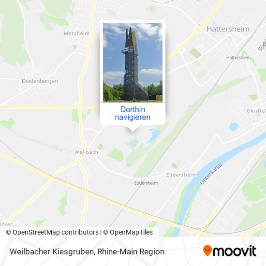 Weilbacher Kiesgruben Karte