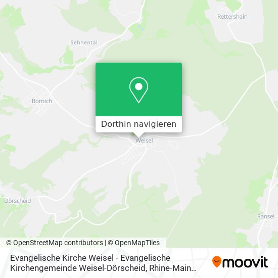 Evangelische Kirche Weisel - Evangelische Kirchengemeinde Weisel-Dörscheid Karte