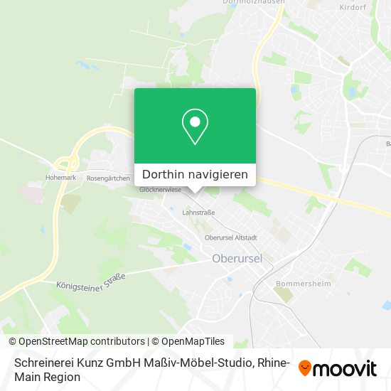 Schreinerei Kunz GmbH Maßiv-Möbel-Studio Karte