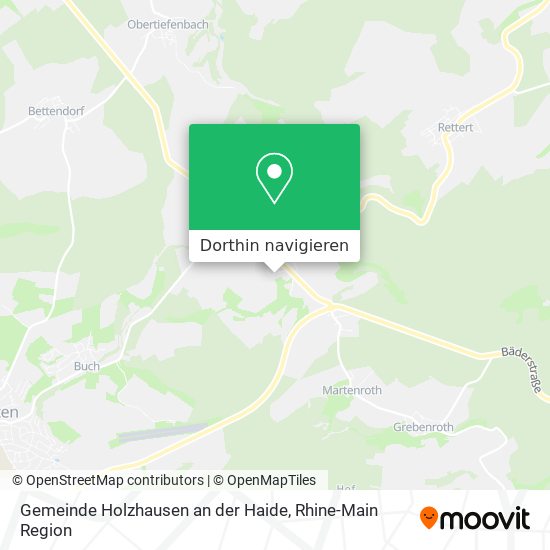 Gemeinde Holzhausen an der Haide Karte