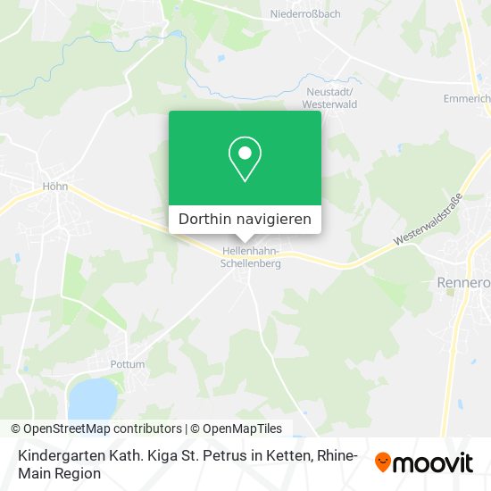 Kindergarten Kath. Kiga St. Petrus in Ketten Karte