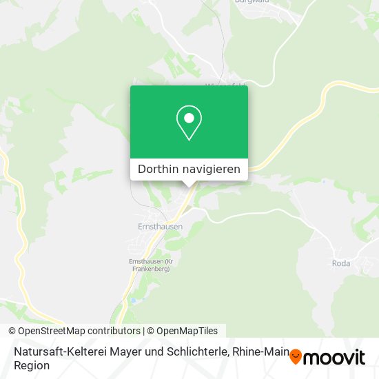 Natursaft-Kelterei Mayer und Schlichterle Karte