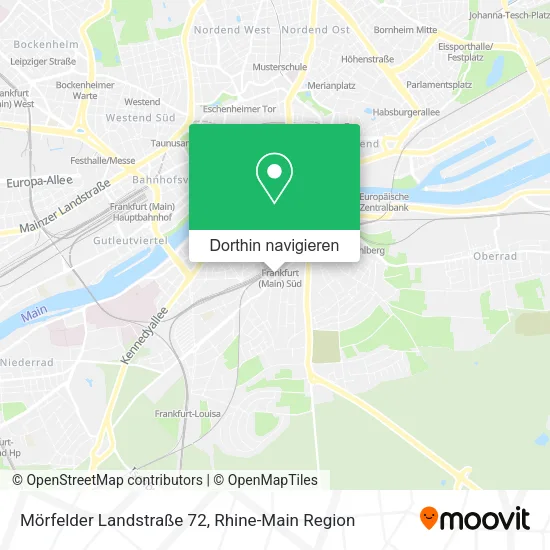 Mörfelder Landstraße 72 Karte