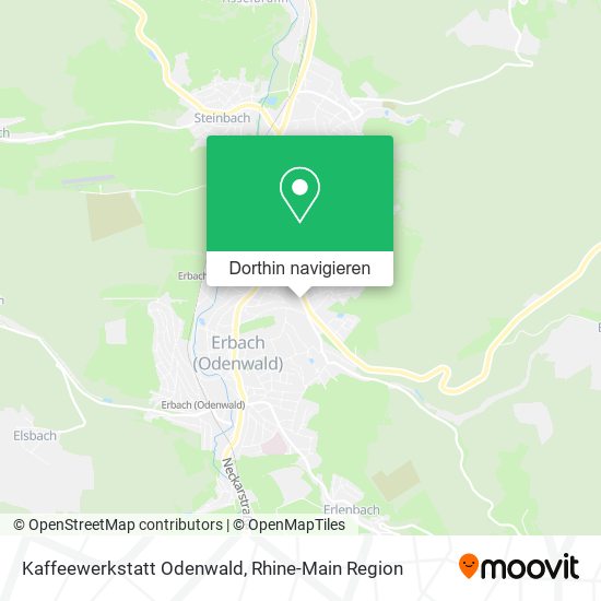 Kaffeewerkstatt Odenwald Karte