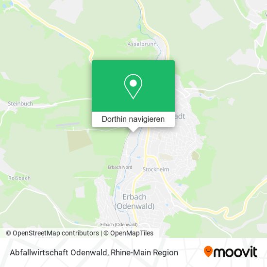 Abfallwirtschaft Odenwald Karte