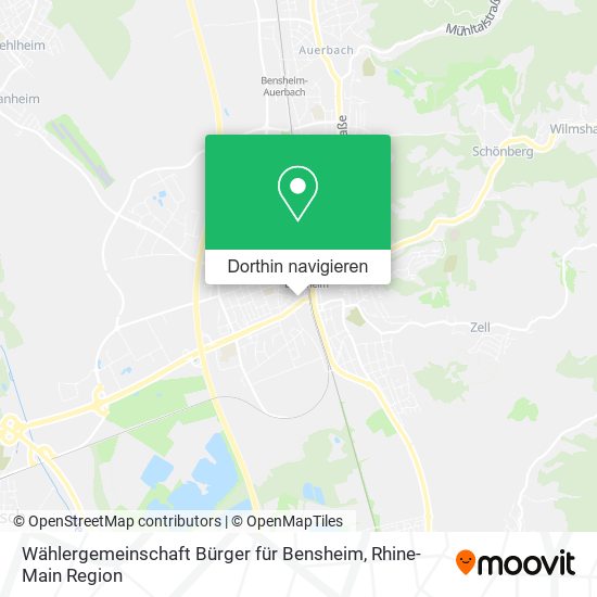 Wählergemeinschaft Bürger für Bensheim Karte