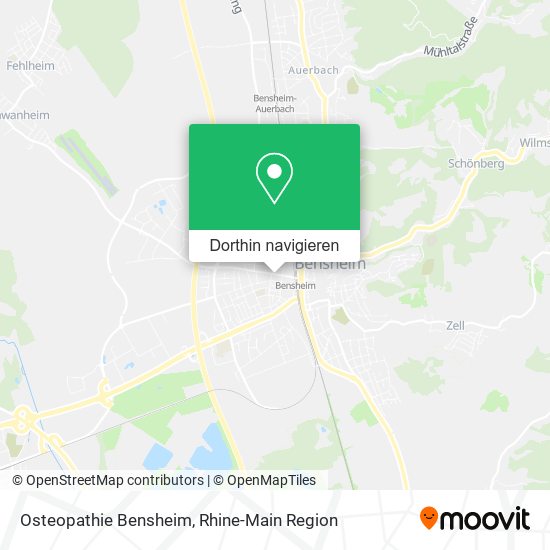 Osteopathie Bensheim Karte