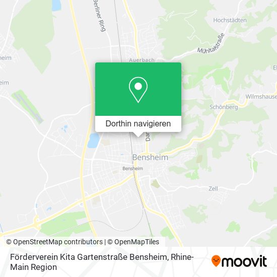 Förderverein Kita Gartenstraße Bensheim Karte