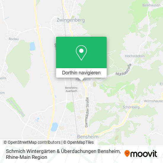 Schmich Wintergärten & Überdachungen Bensheim Karte