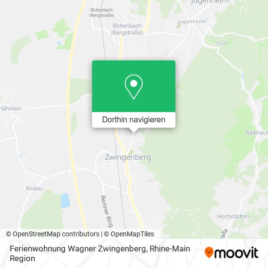 Ferienwohnung Wagner Zwingenberg Karte