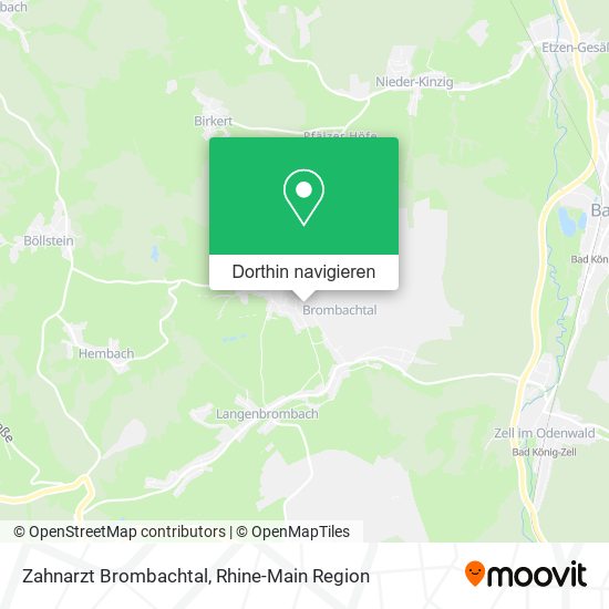 Zahnarzt Brombachtal Karte