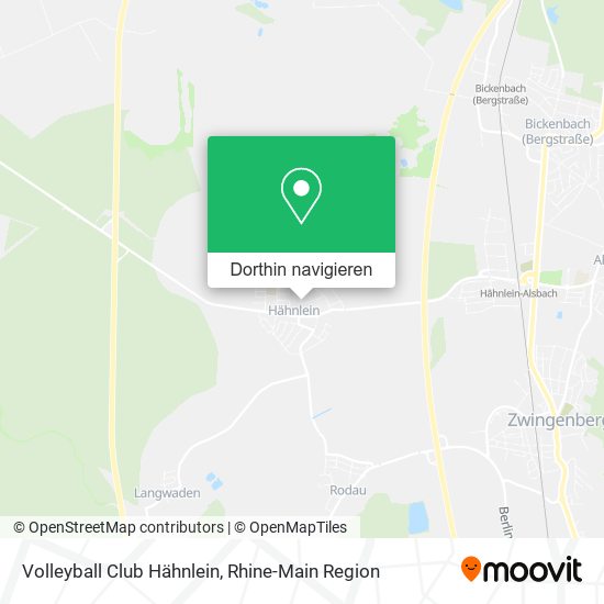 Volleyball Club Hähnlein Karte