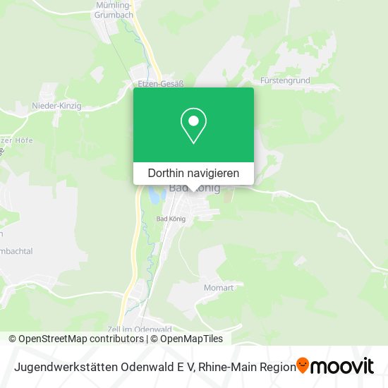 Jugendwerkstätten Odenwald E V Karte