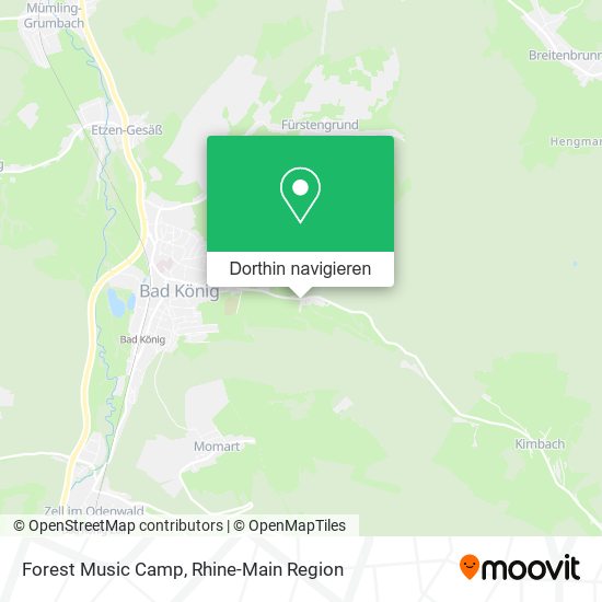 Forest Music Camp Karte