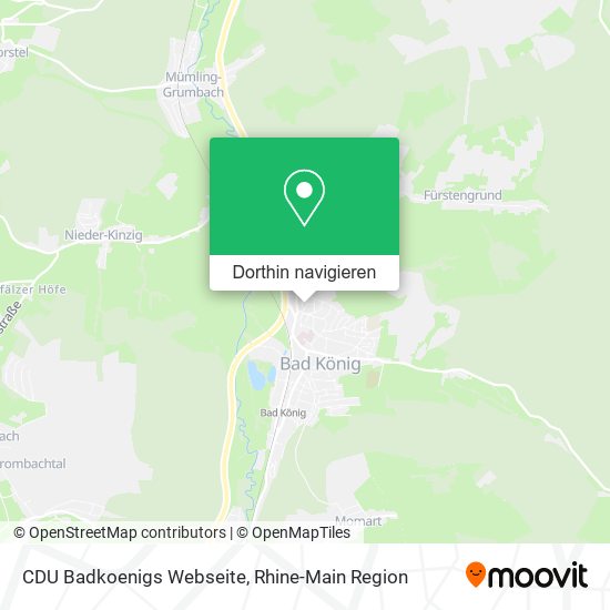 CDU Badkoenigs Webseite Karte
