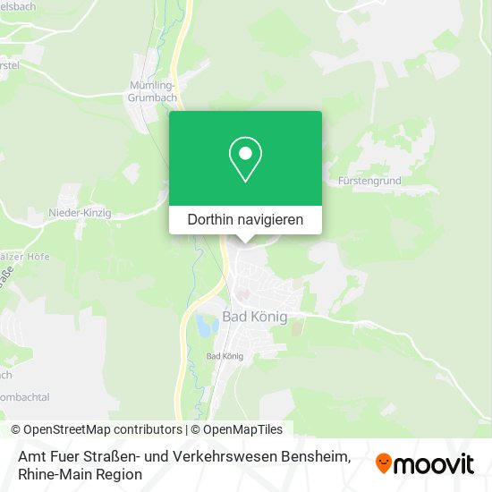 Amt Fuer Straßen- und Verkehrswesen Bensheim Karte