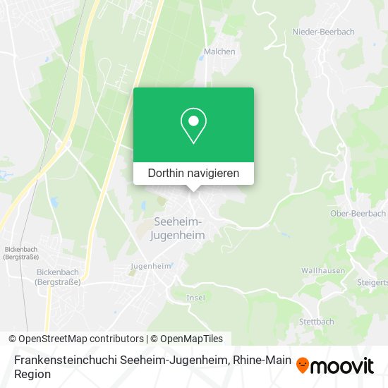 Frankensteinchuchi Seeheim-Jugenheim Karte