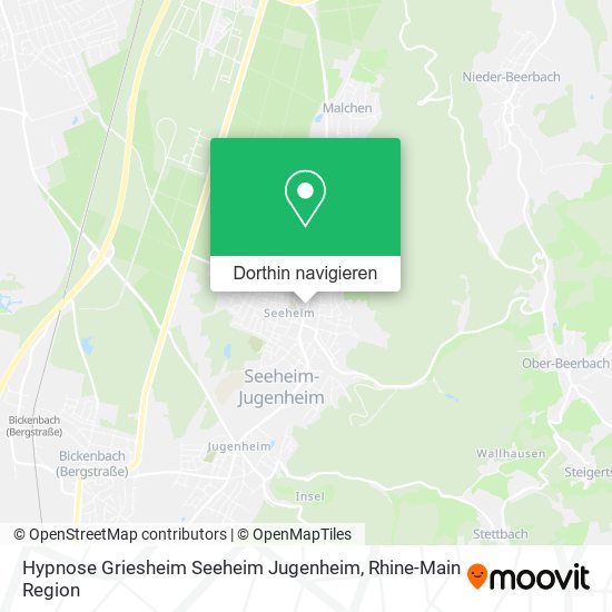 Hypnose Griesheim Seeheim Jugenheim Karte
