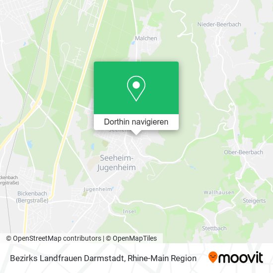 Bezirks Landfrauen Darmstadt Karte