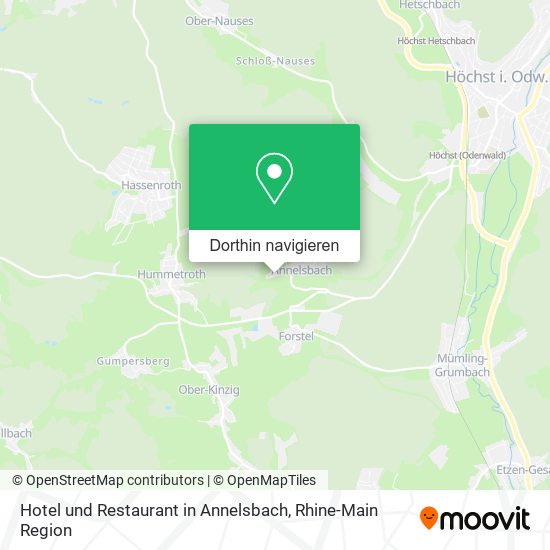 Hotel und Restaurant in Annelsbach Karte