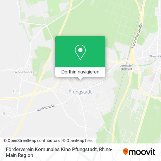 Förderverein Komunales Kino Pfungstadt Karte