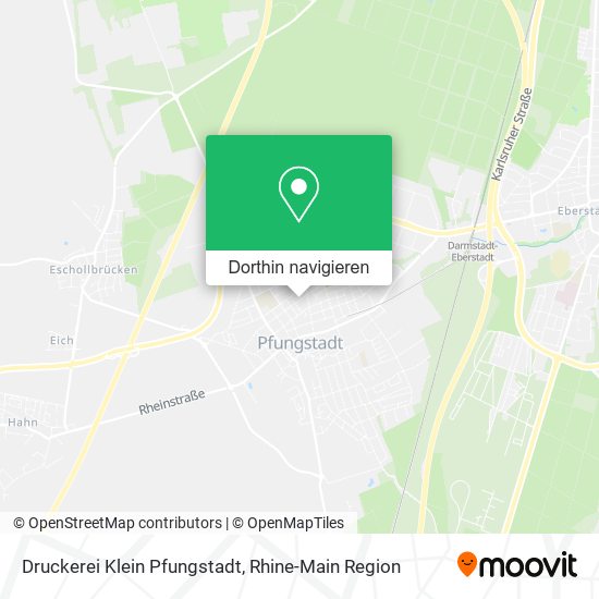 Druckerei Klein Pfungstadt Karte