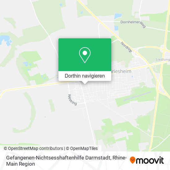 Gefangenen-Nichtsesshaftenhilfe Darmstadt Karte