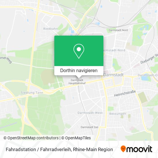 Fahradstation / Fahrradverleih Karte