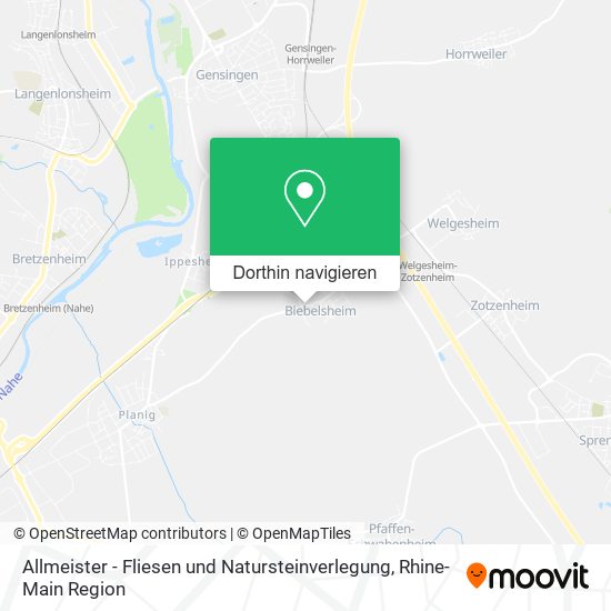 Allmeister - Fliesen und Natursteinverlegung Karte