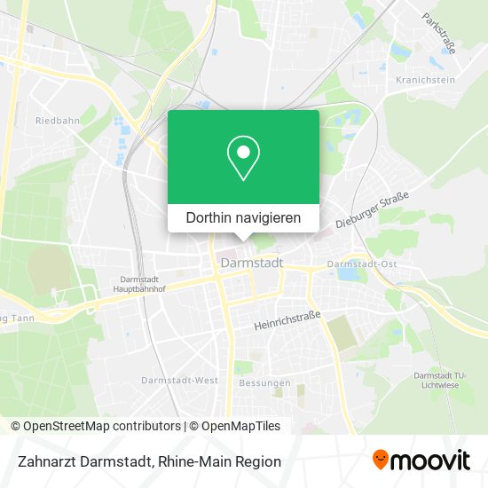 Zahnarzt Darmstadt Karte