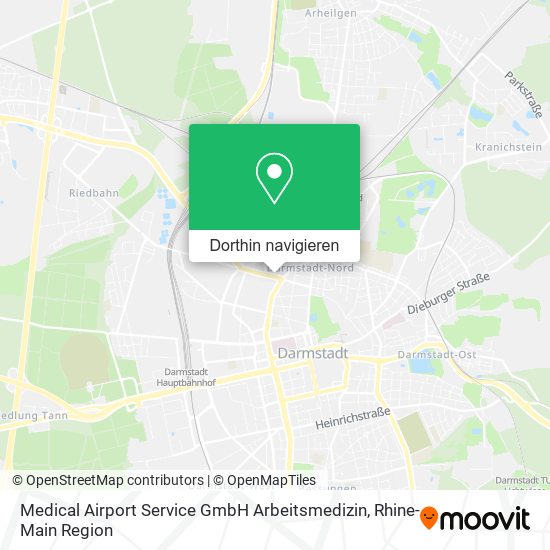 Medical Airport Service GmbH Arbeitsmedizin Karte