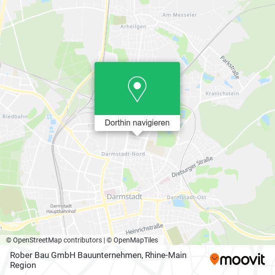 Rober Bau GmbH Bauunternehmen Karte