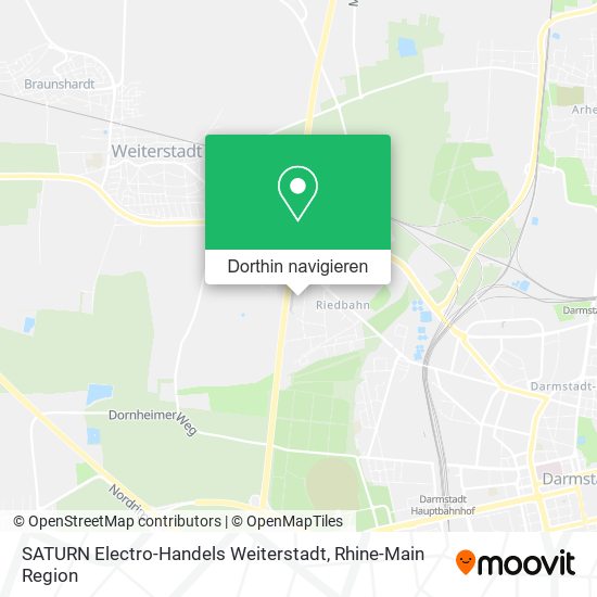 SATURN Electro-Handels Weiterstadt Karte