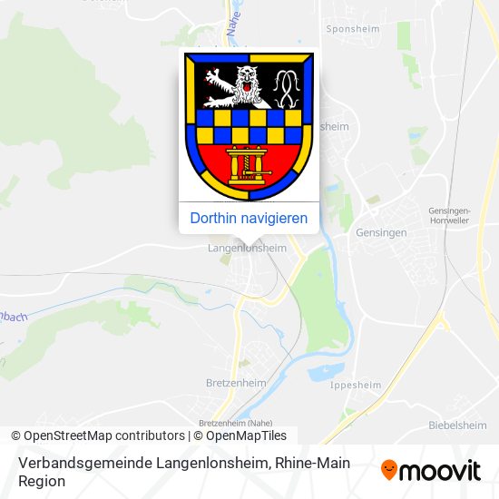 Verbandsgemeinde Langenlonsheim Karte
