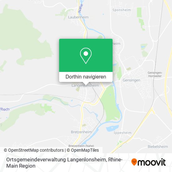 Ortsgemeindeverwaltung Langenlonsheim Karte
