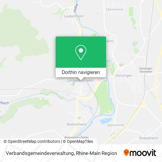 Verbandsgemeindeverwaltung Karte