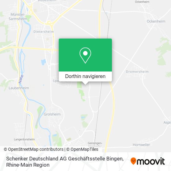 Schenker Deutschland AG Geschäftsstelle Bingen Karte