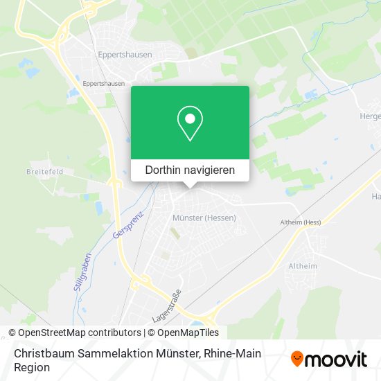 Christbaum Sammelaktion Münster Karte