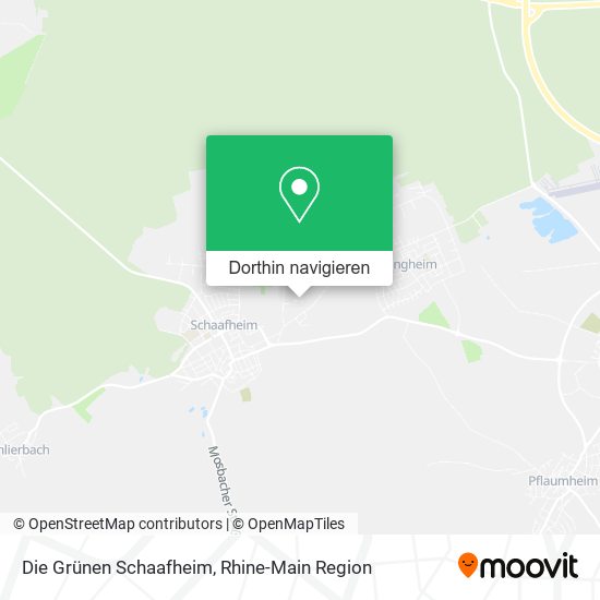 Die Grünen Schaafheim Karte