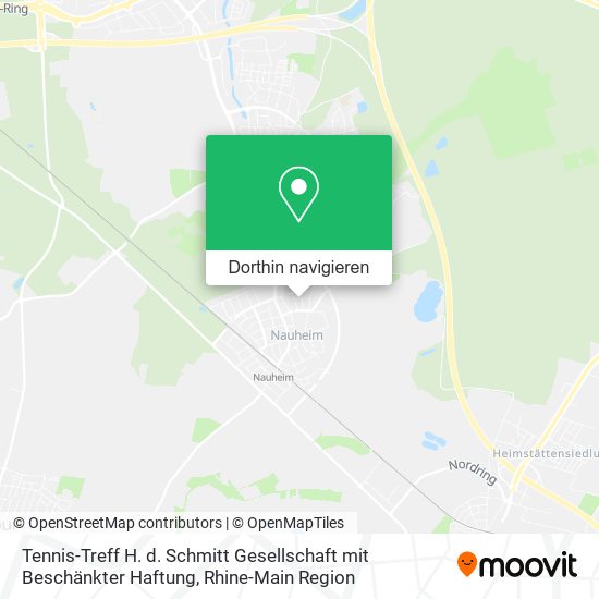 Tennis-Treff H. d. Schmitt Gesellschaft mit Beschänkter Haftung Karte