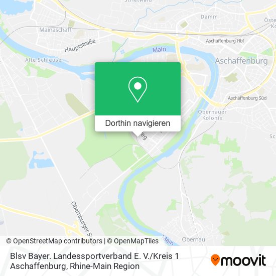 Blsv Bayer. Landessportverband E. V. / Kreis 1 Aschaffenburg Karte