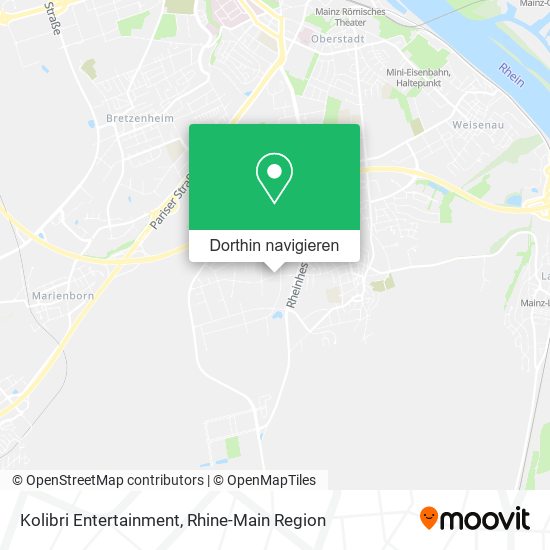 Kolibri Entertainment Karte
