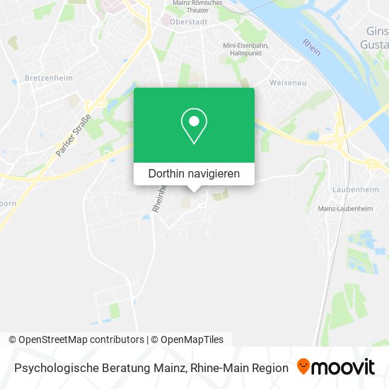 Psychologische Beratung Mainz Karte